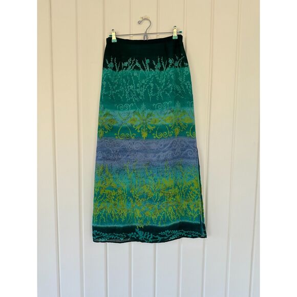 Vtg Y2k Tailor B. Moss Maxi Skirt Sz 10 Princess Diaries California Beach Party - Picture 7 of 7